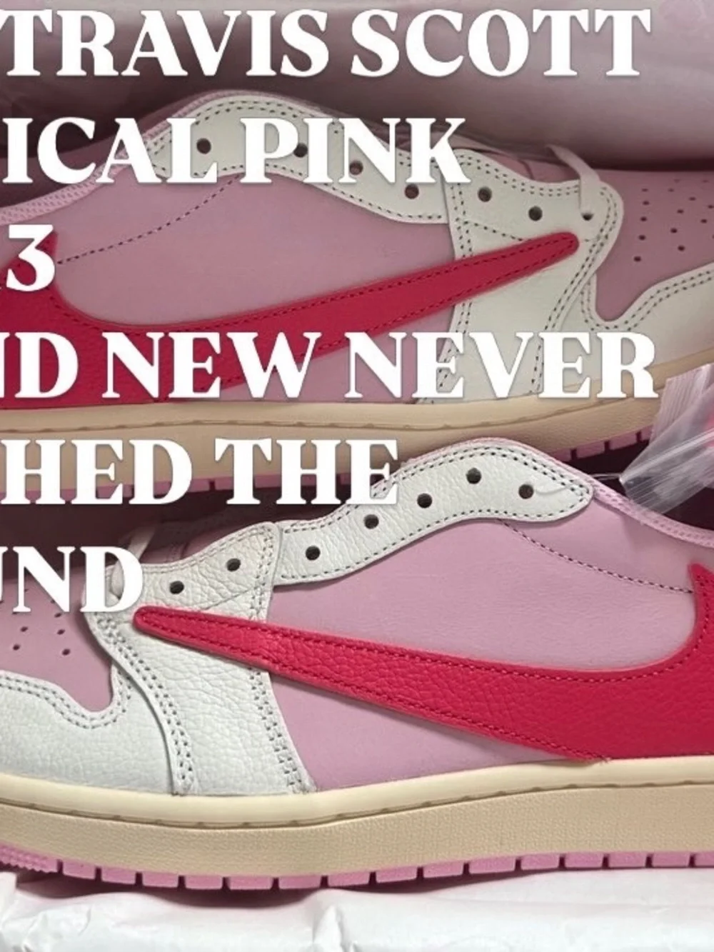 NIKE TRAVIS SCOTT Tropical Pink  SIZE 13.
